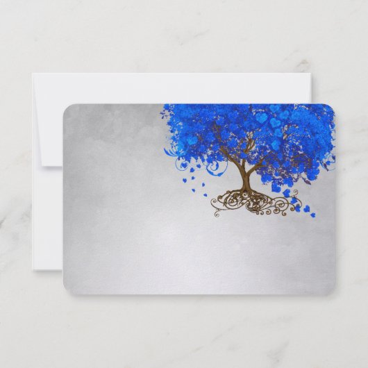 Cartes d'invitation de mariage en forme d'arbre au (Dos)
