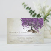 Cartes d'invitation de mariage en forme de feuille (Debout devant)