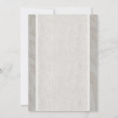 Cartes d'invitation de mariage en lin et ruban vin (Dos)