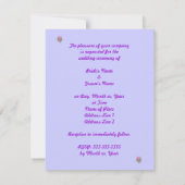 Cartes d'invitation de mariage Fleurs de géraniums (Dos)