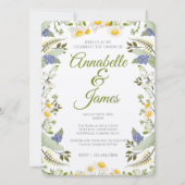 Cartes d'invitation de mariage Fleurs d'été (Devant)