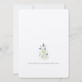Cartes d'invitation de mariage Fleurs d'été (Dos)