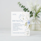 Cartes d'invitation de mariage florales (Debout devant)