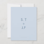 Cartes d'invitation de mariage florales (Dos)