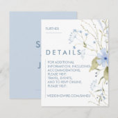 Cartes d'invitation de mariage florales (Devant / Derrière)