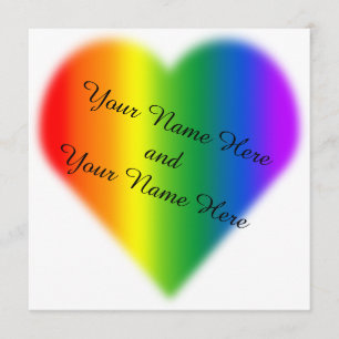 Cartes d'invitation de mariage Gay Pride pour l'am