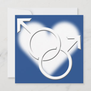 Cartes d'invitation de mariage Gay Pride pour les 