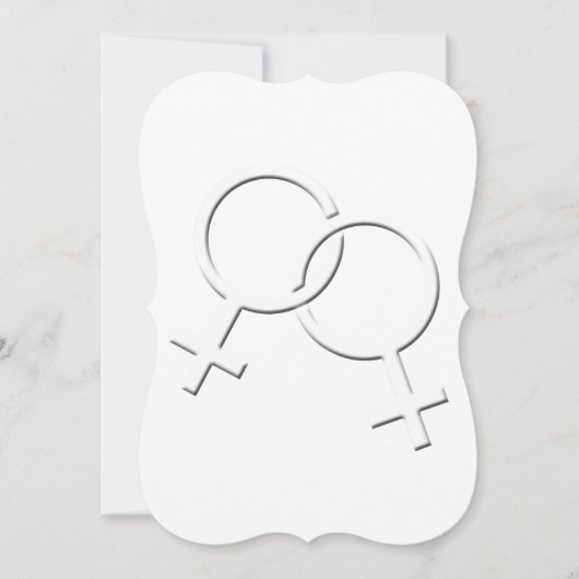 Cartes d'invitation de mariage Gay Pride pour les  (Devant)