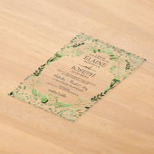 Cartes d'invitation de mariage Glam Greenery (Poser)