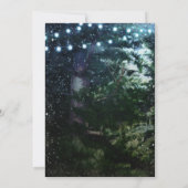 Cartes d'invitation de mariage hivernal avec pin e (Dos)