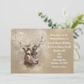 Cartes d'invitation de mariage hivernal rustique a (Debout devant)