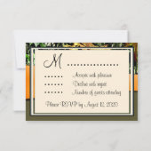 Cartes d'invitation de mariage Hunting Camo RSVP (Dos)