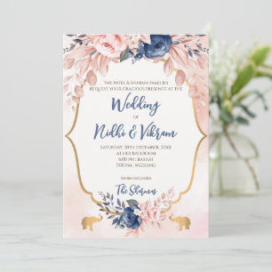 Cartes d'invitation de mariage indien & cartes de 