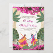 Cartes d'invitation de mariage indien & cartes de (Devant)