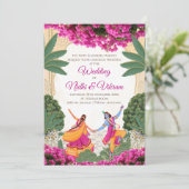 Cartes d'invitation de mariage indien & cartes de (Debout devant)