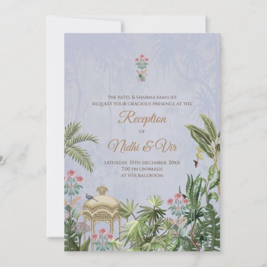 Cartes d'invitation de mariage indien Invitations  (Devant)