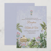 Cartes d'invitation de mariage indien Invitations  (Devant / Derrière)