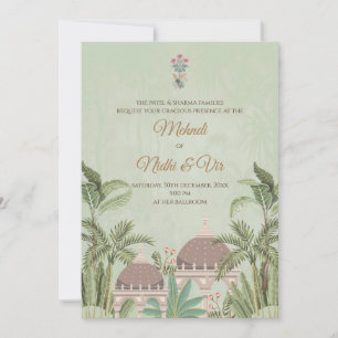Cartes d'invitation de mariage indien numérique hi