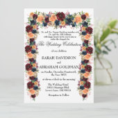 Cartes d'invitation de mariage juif traditionnelle (Debout devant)