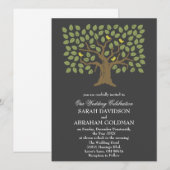 Cartes d'invitation de mariage juif traditionnelle (Devant / Derrière)