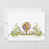 Cartes d'invitation de mariage Magical Forest Circ (Dos)