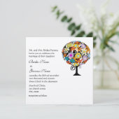 Cartes d'invitation de mariage Magical Forest Circ (Debout devant)