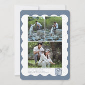 Cartes d'invitation de mariage minimaliste rétro a (Dos)