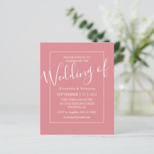 Cartes d'invitation de mariage minimalistes modern