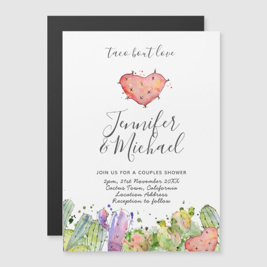 Cartes d'invitation de mariage Modern Fun Fiesta T (Devant / Derrière)