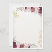 Cartes d'invitation de mariage modernes (Dos)