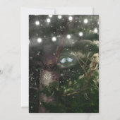 Cartes d'invitation de mariage nocturne Oiseaux d' (Dos)