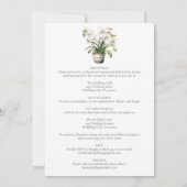 Cartes d'invitation de mariage Orchidées blanches (Dos)