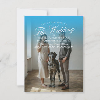 Cartes d'invitation de mariage Photographie Grand