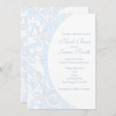 Cartes d'invitation de mariage plage étoile de mer (Devant / Derrière)