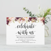 Cartes d'invitation de mariage post-rustique en Bo (Debout devant)