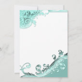 Cartes d'invitation de mariage pour anniversaire d (Dos)