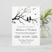Cartes d'invitation de mariage pour chats romantiq (Debout devant)