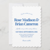 Cartes d'invitation de mariage Rayures de Cabane O (Devant)