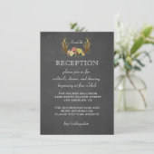 Cartes d'invitation de mariage | RECEPTION à la cr (Debout devant)