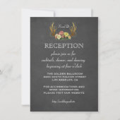 Cartes d'invitation de mariage | RECEPTION à la cr (Devant)