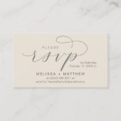 Cartes d'invitation de mariage Relance de réponse (Devant)
