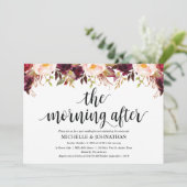 Cartes d'invitation de mariage rustique en Bourgog (Debout devant)