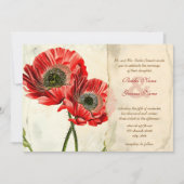 Cartes d'invitation de mariage Rustique Romantique (Devant)