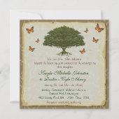 Cartes d'invitation de mariage rustiques avec mona (Devant)