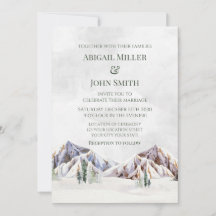 Cartes d'invitation de mariage rustiques en forêt 