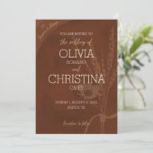 Cartes d'invitation de mariage rustiques Forever,  (Debout devant)