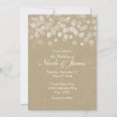 Cartes d'invitation de mariage rustiques simples e (Devant)