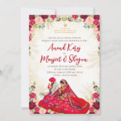 Cartes d'invitation de mariage Sikh & Anand Karaj (Devant)