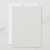 Cartes d'invitation de mariage simple Fleurs sauva (Dos)