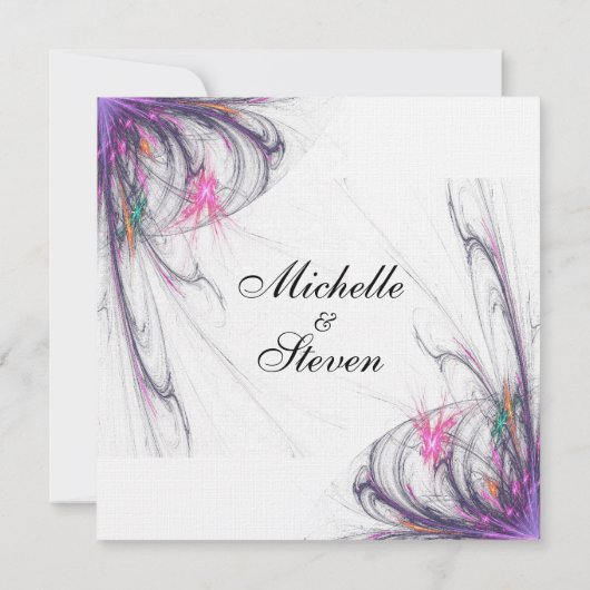 Cartes d'invitation de mariage Simplicité estivale (Dos)